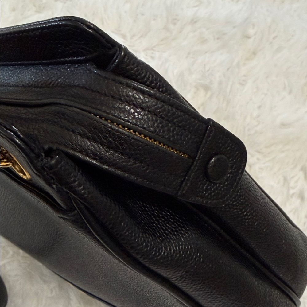 Authentic Chanel Triple CC Black/Gold Caviar Leather Chanel Shoulder Bag. - Picture 17 of 17